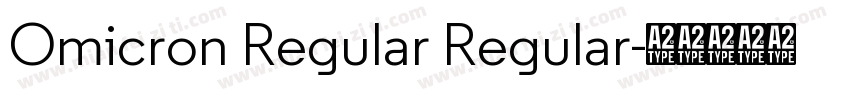 Omicron Regular Regular字体转换